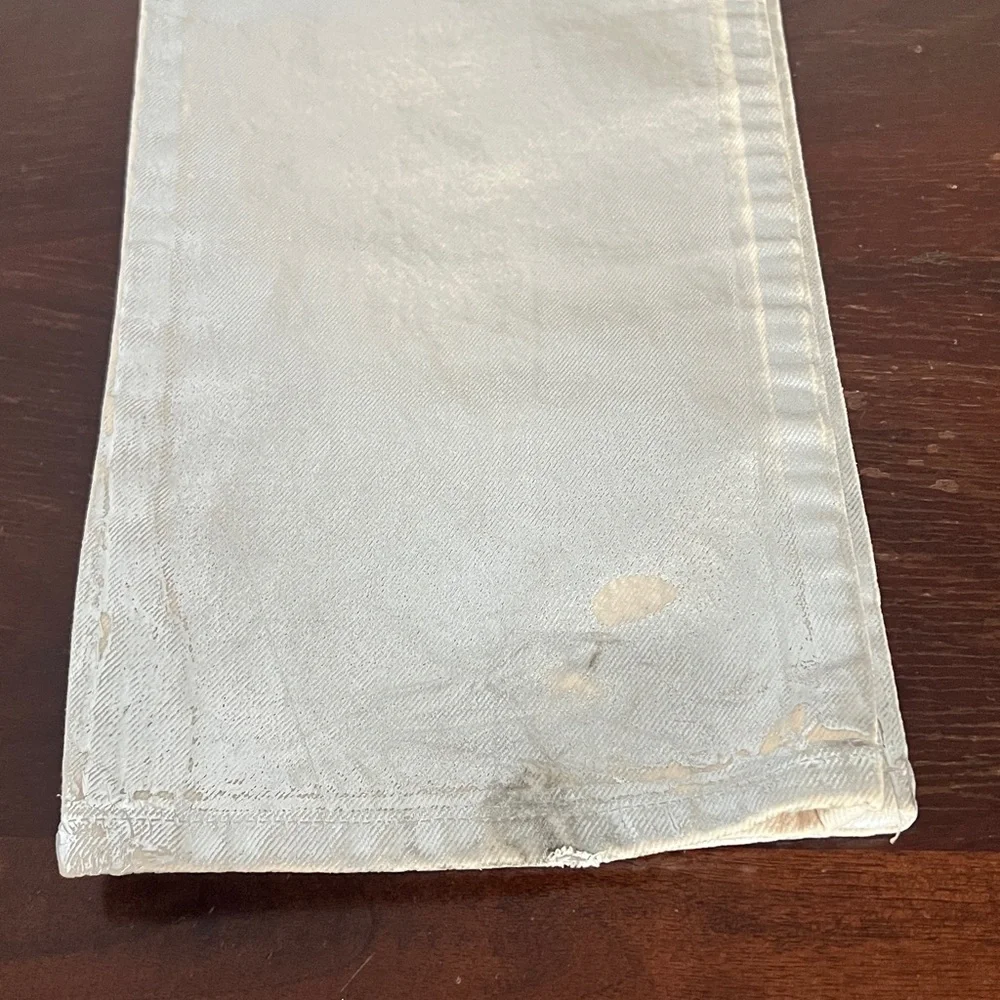 Zara Straight Leg, Cotton, Silver Jeans | 2 - Picture 16 of 16